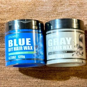 Blue & Gray DIY Hair Wax